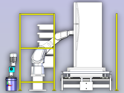 石蜡罐装机器人前视缩略图