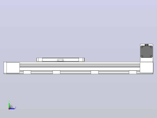 DMEB65L-LUCR欧规同步带模组直线模组（电机左上折）[DMEB65L-L15S350-DT400-C2U-LUCR]左视缩略图