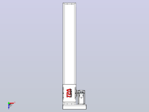 滚珠丝杠直线轴带导轨全封闭TPA-HCR-110D-1610C-L650-MR-C-P40-N3俯视缩略图