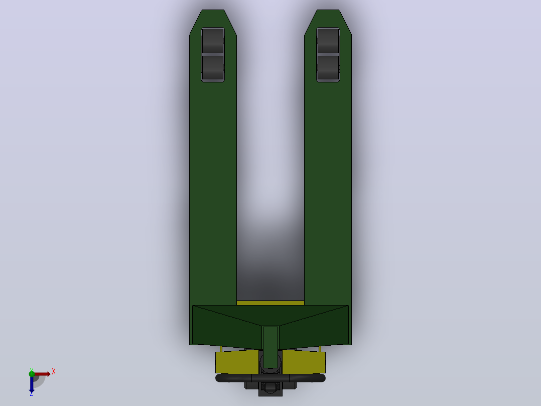 手动叉车模型俯视图