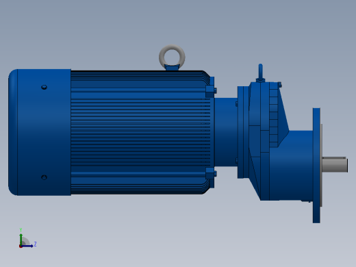 RXF77法兰轴伸式安装斜齿轮减速机RX77-Y7.5-4P-132M-M1-0°-Φ250左视缩略图
