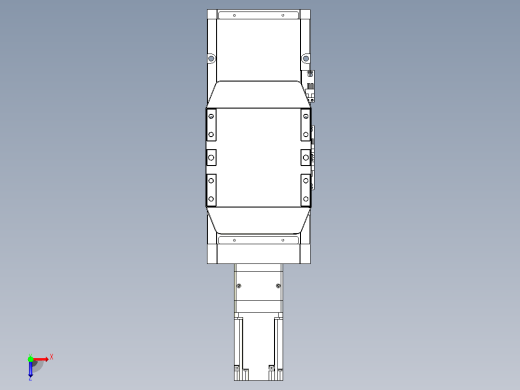 滚珠丝杠直线轴内置导轨TPA-GCR-170-2510C-L100-M-M75-N3俯视缩略图