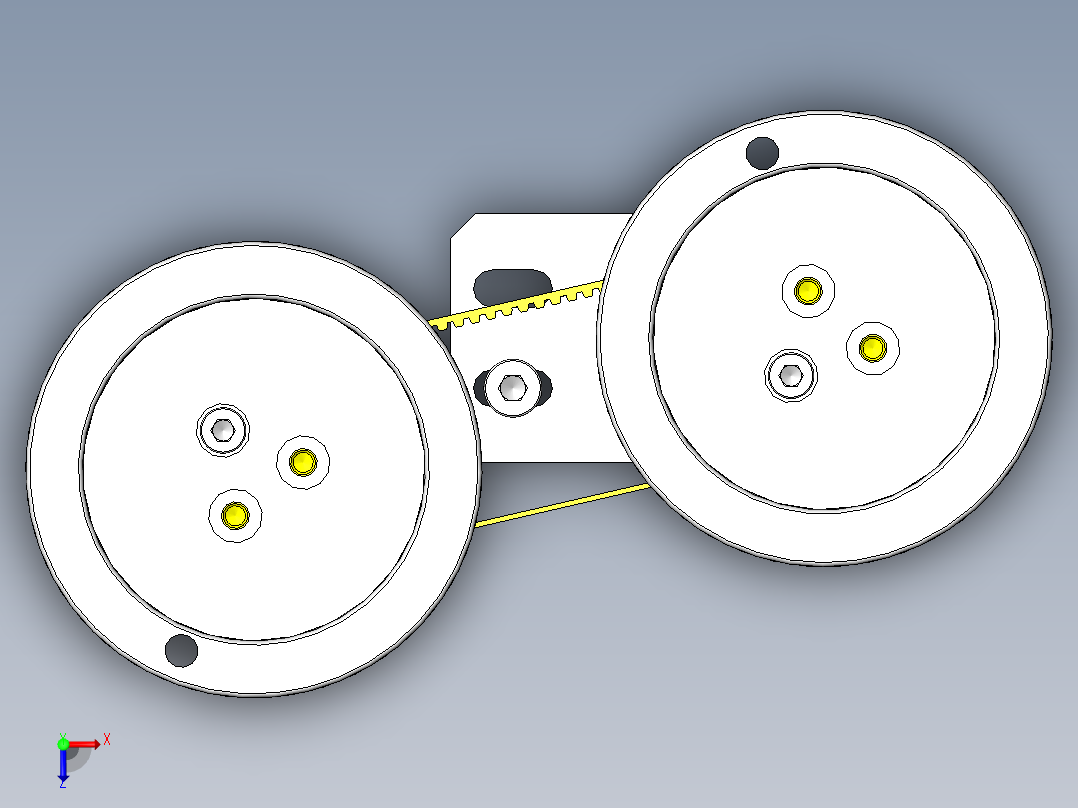 液体涂抹夹具俯视图
