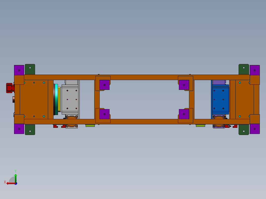 K3444-单轴变位机后视图