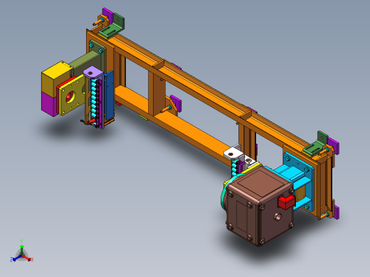 K3444-单轴变位机正等轴测缩略图