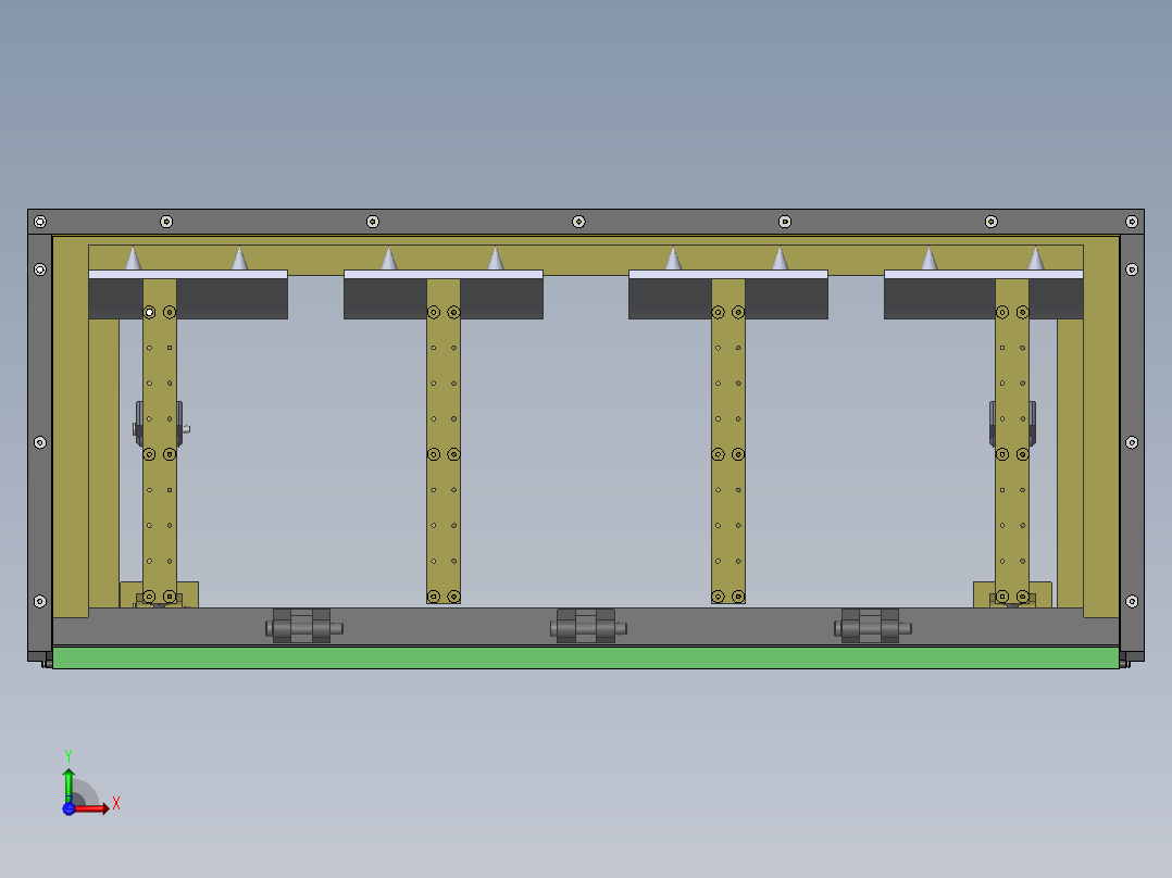 路障几(sw+cad+说明书)前视图