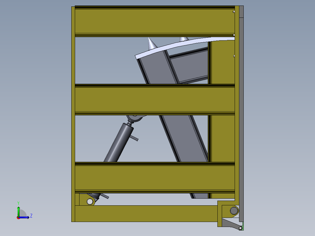 路障几(sw+cad+说明书)左视图