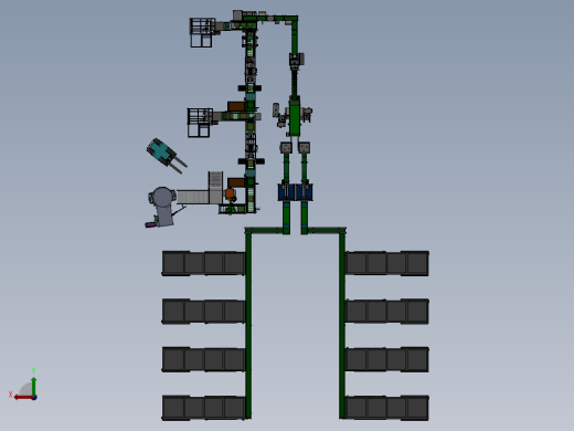 非标自动化塑料件产线sw18后视缩略图