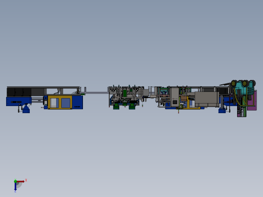 非标自动化塑料件产线sw18俯视缩略图