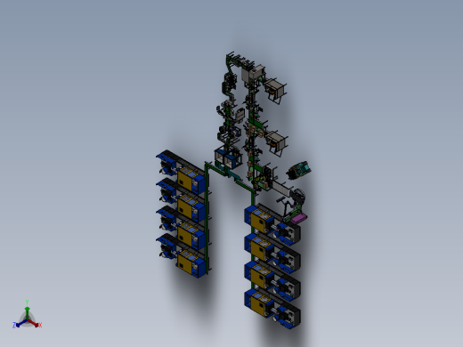 非标自动化塑料件产线sw18正等轴测缩略图