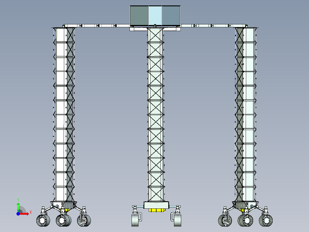 allgo-jag月球采矿运输车创新设计3D图纸 STP格式前视图