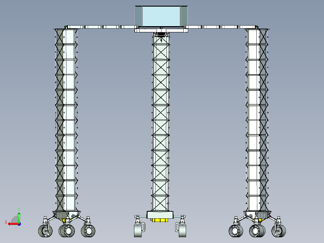 allgo-jag月球采矿运输车创新设计3D图纸 STP格式后视图