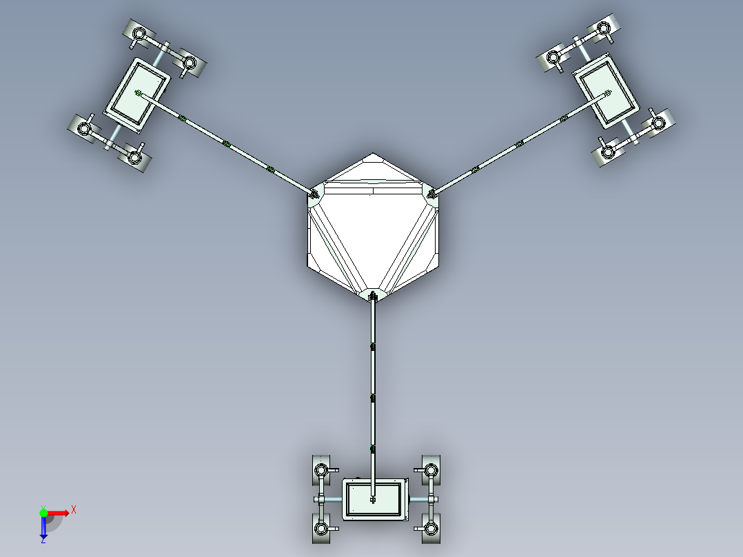 allgo-jag月球采矿运输车创新设计3D图纸 STP格式俯视图