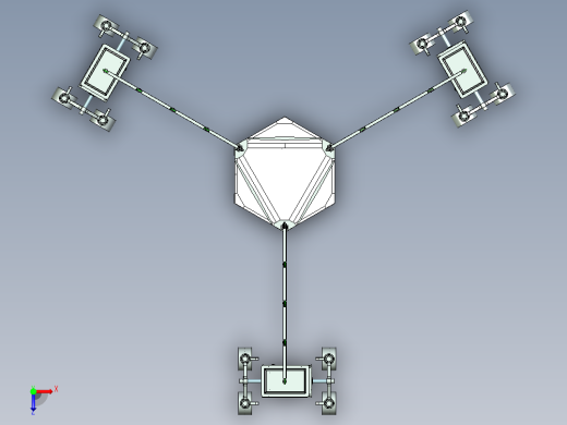 allgo-jag月球采矿运输车创新设计3D图纸 STP格式俯视缩略图