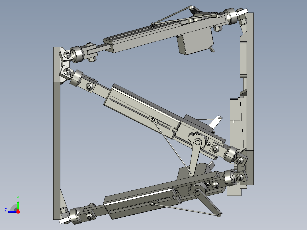 6自由度测试平台设计右视图