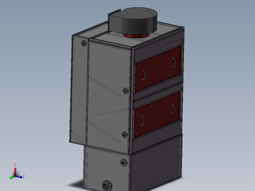 湿式除尘设备3d图纸 钣金离心吸尘器3d模型 三维机械设计模型