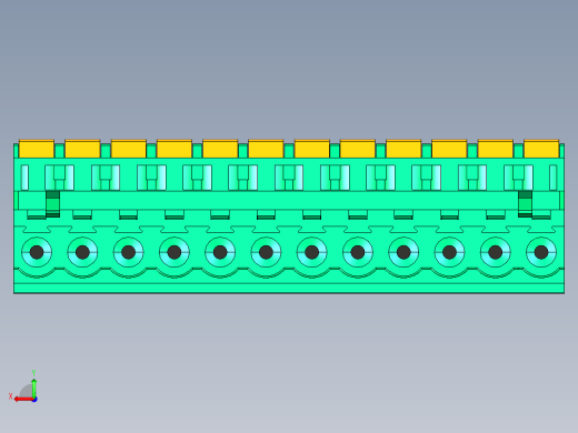 DEGSON 2EDG 系列 5.0mm 可插拔接线端子组-2EDGKDA-5.0-12P-14-00AH后视缩略图