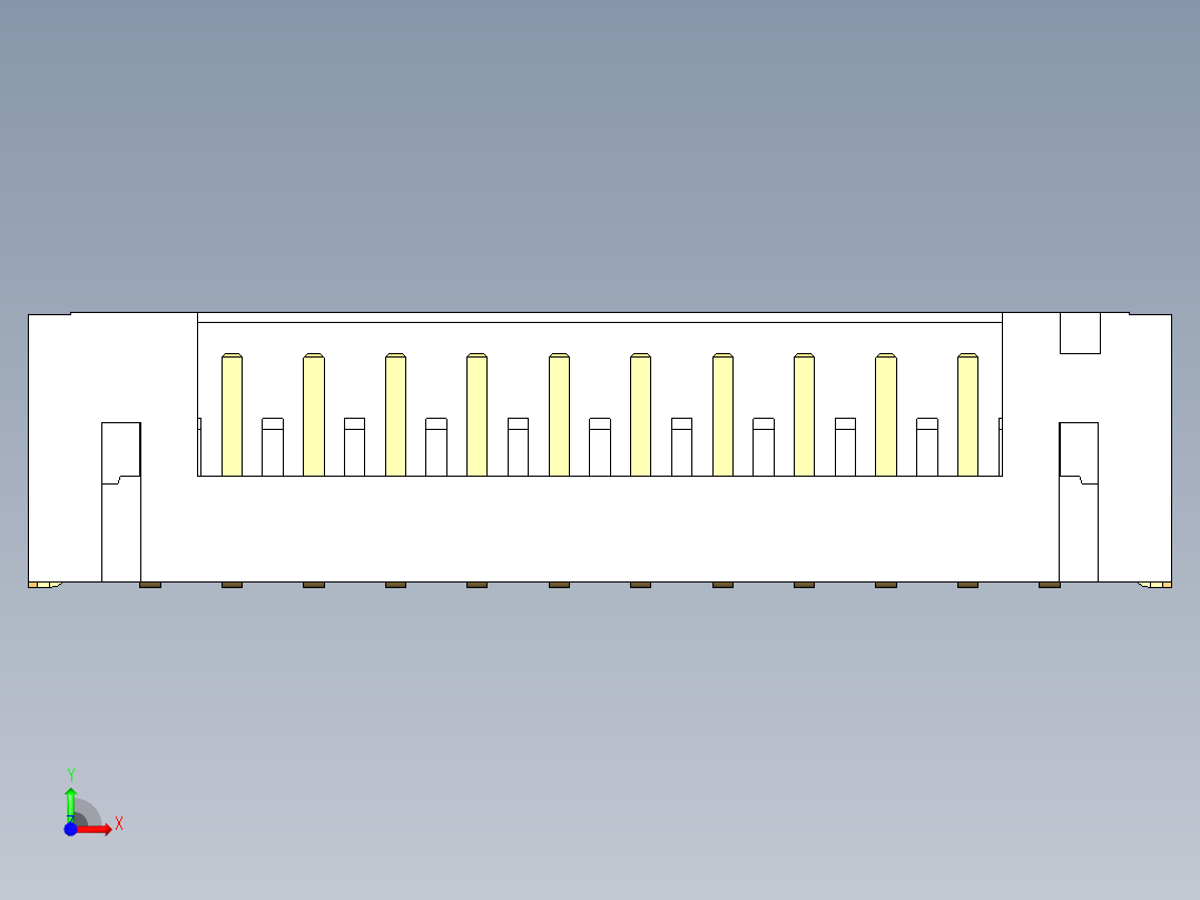 JST-B12B-PH-SM4-TB前视图