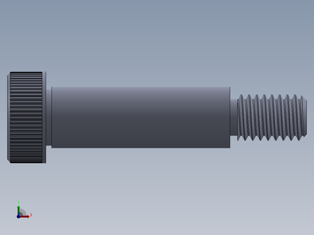 内六角螺螺栓-SB 0.375-16 x 1.5.SLDPRT前视图