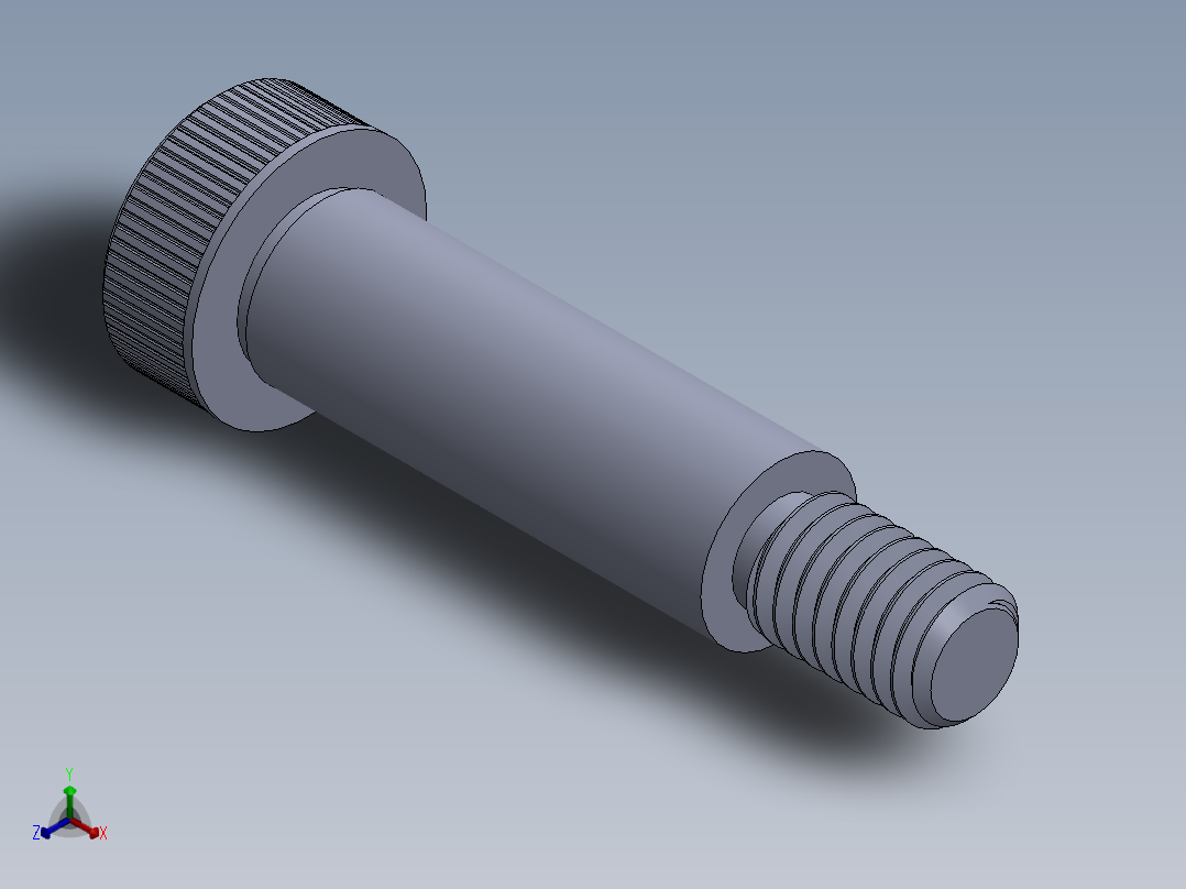 内六角螺螺栓-SB 0.375-16 x 1.5.SLDPRT正等轴测图