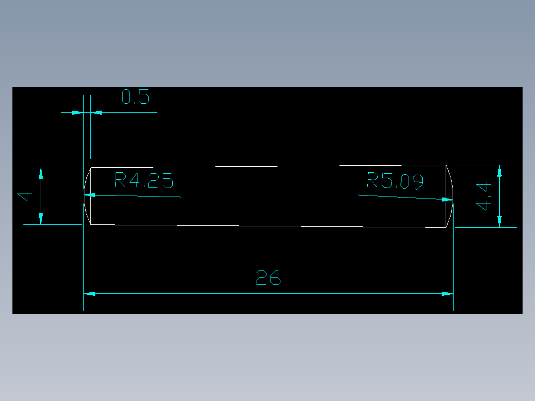 CAD格式机械制图二维100例练习-05 圆锥销