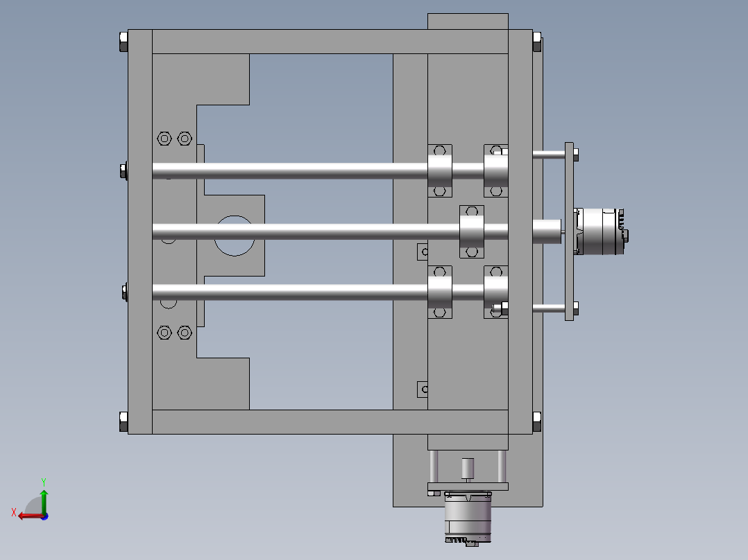 145数控机床后视图