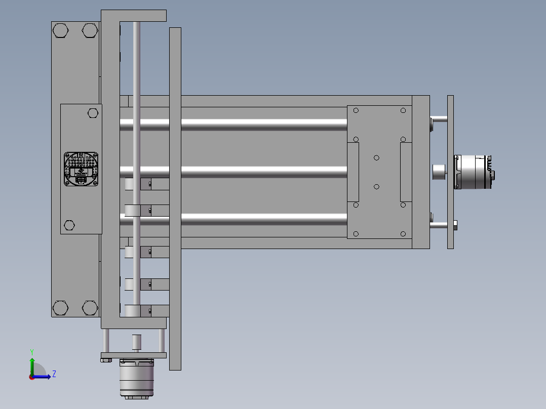 145数控机床左视图