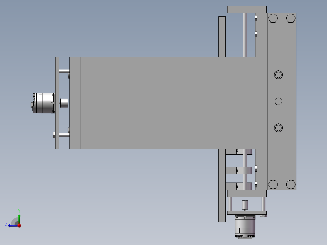 145数控机床右视图