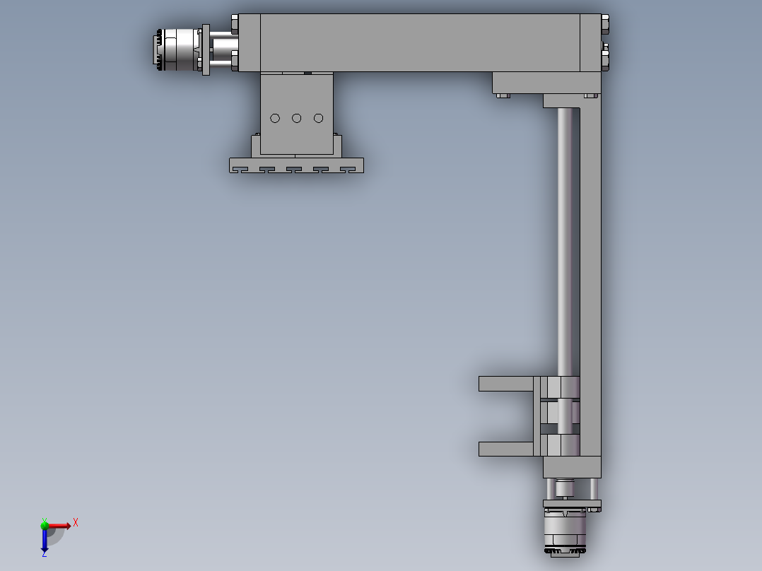 145数控机床俯视图