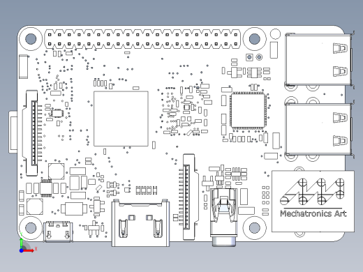 Raspberry Pi3B树莓派3b开发板前视缩略图