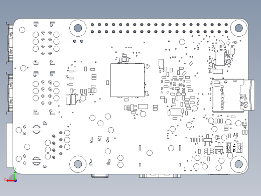 Raspberry Pi3B树莓派3b开发板后视缩略图