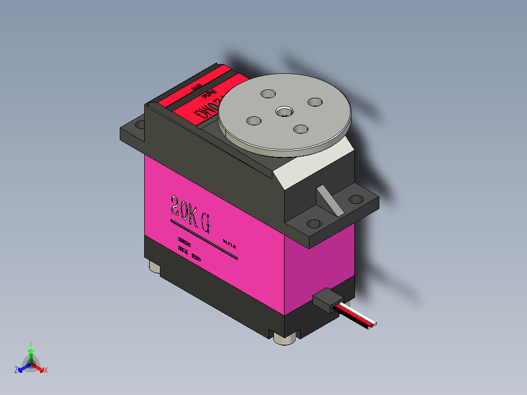 舵机正等轴测图