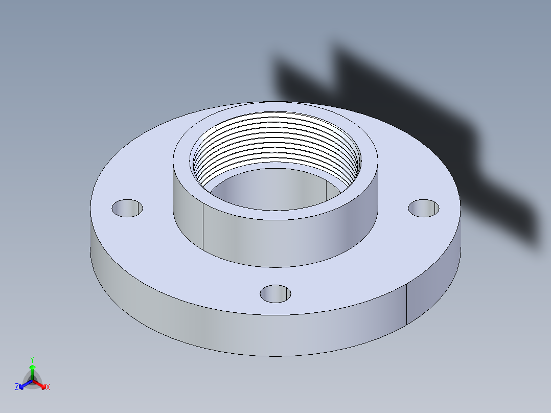 聚氯乙烯配件27-Sch80_Flange Vanstone_FPT_855-030_3in主视图