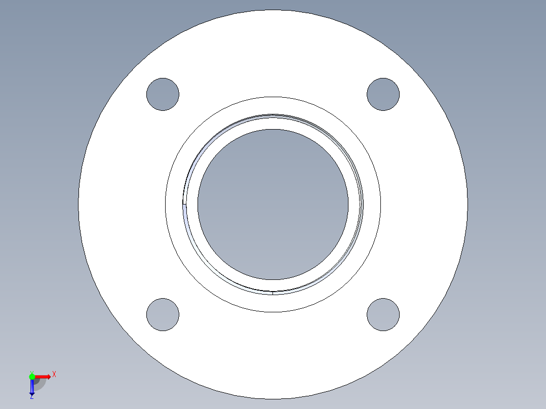 聚氯乙烯配件27-Sch80_Flange Vanstone_FPT_855-030_3in俯视图