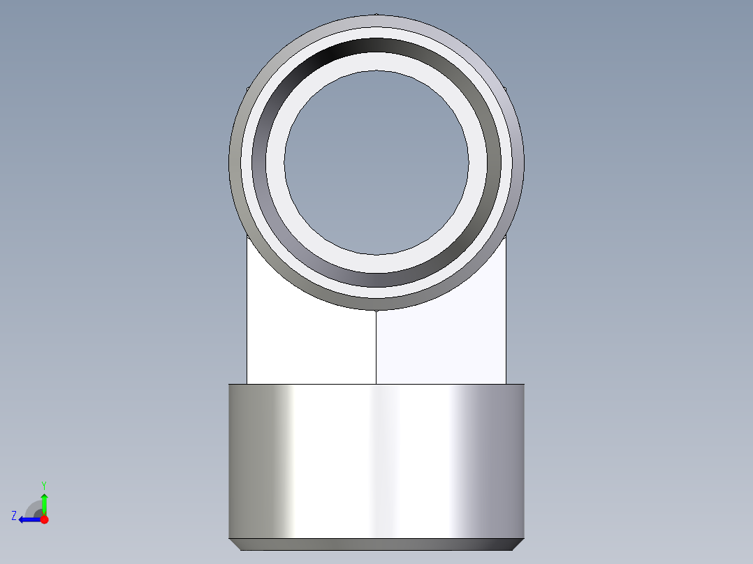 卡套式工业通用硬管接头EO_Union_tee_T12LLCFX右视图