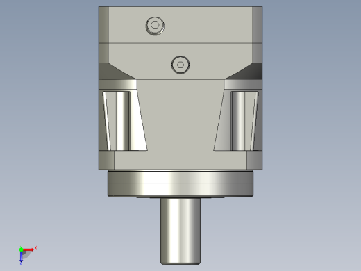 PARKER旋转式减速机3D模型STP格式俯视缩略图