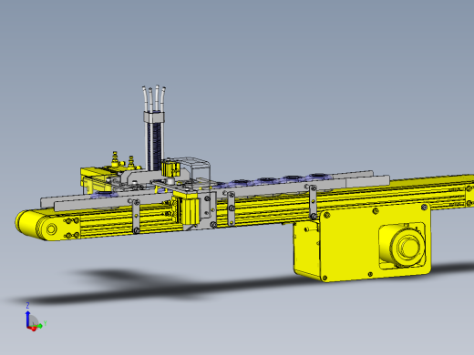 JX501-圆形盖自动装配生产单元结构三维