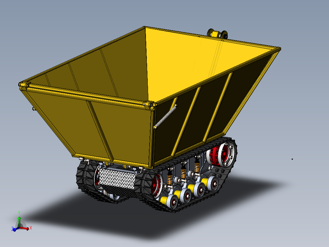 自动翻斗履带车