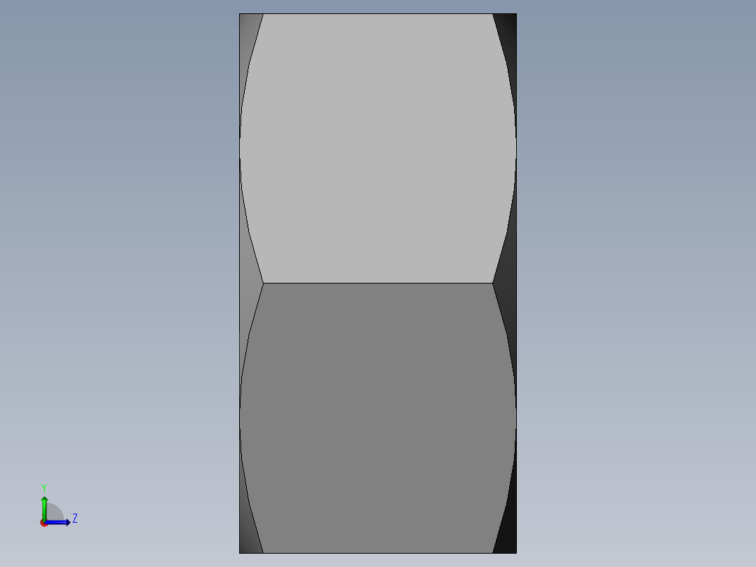 DIN 934 螺母-M45 Nut.SLDPRT左视图