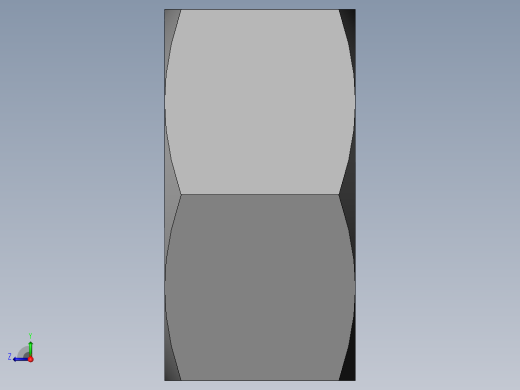 DIN 934 螺母-M45 Nut.SLDPRT右视缩略图