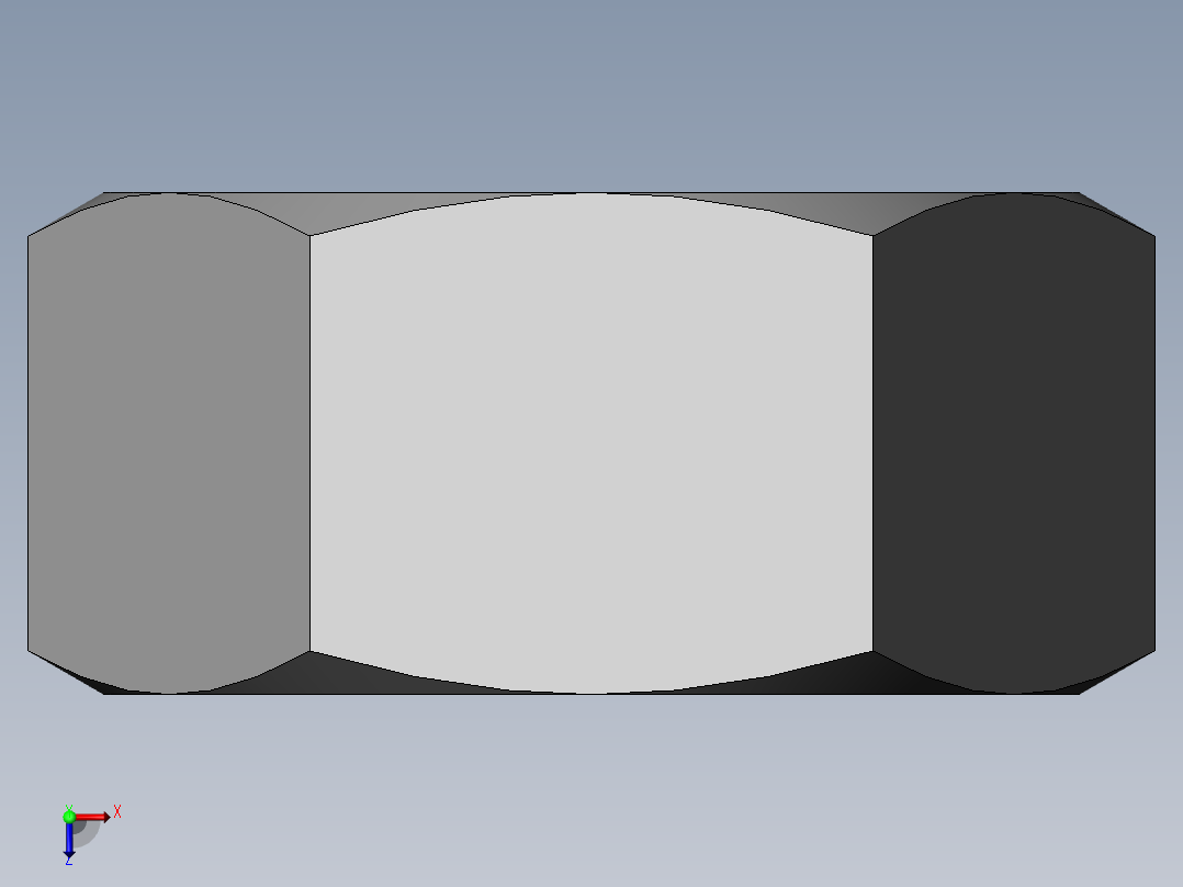 DIN 934 螺母-M45 Nut.SLDPRT俯视图