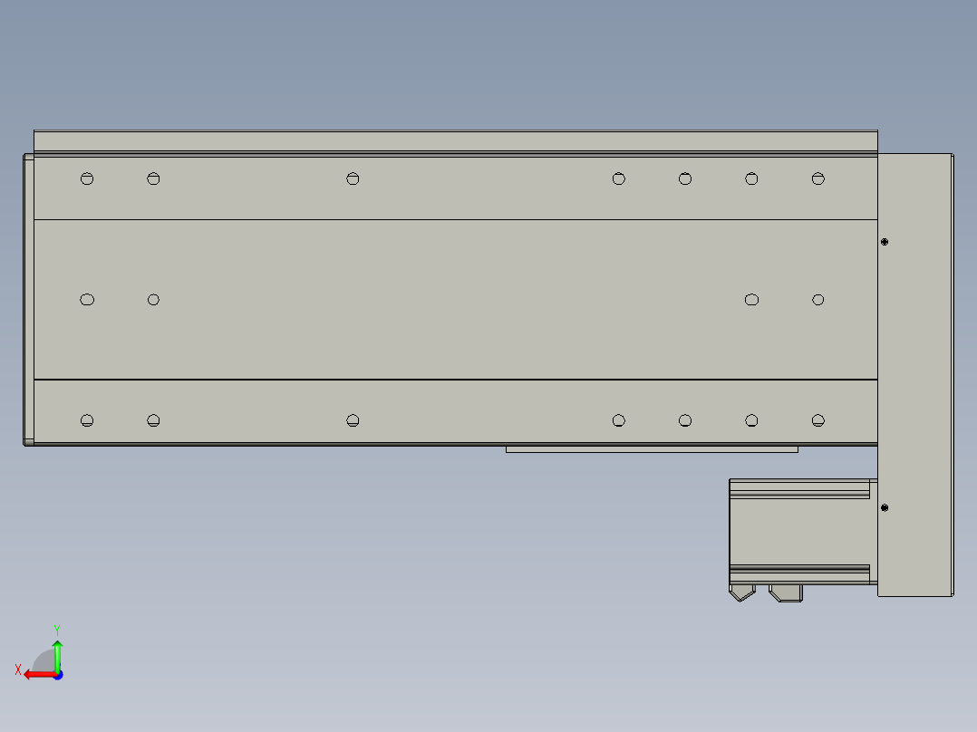 VF丝杆传动-一般环境VF22-S300-BL后视图