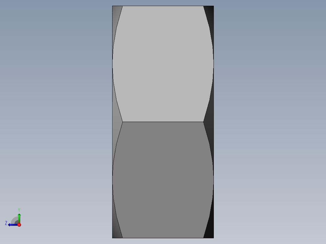 DIN 934 螺母-M3 Nut.SLDPRT右视图