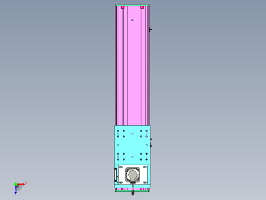 东锦齿条传动DH210G-L167-S700-BU-减速机+P750W.STEP俯视缩略图