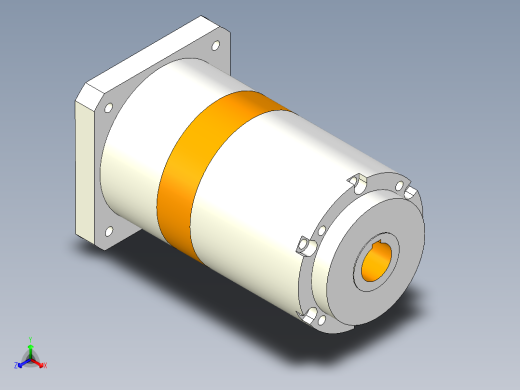 直齿孔PLE160-L3 35-114.3-200-M12.stp正等轴测缩略图