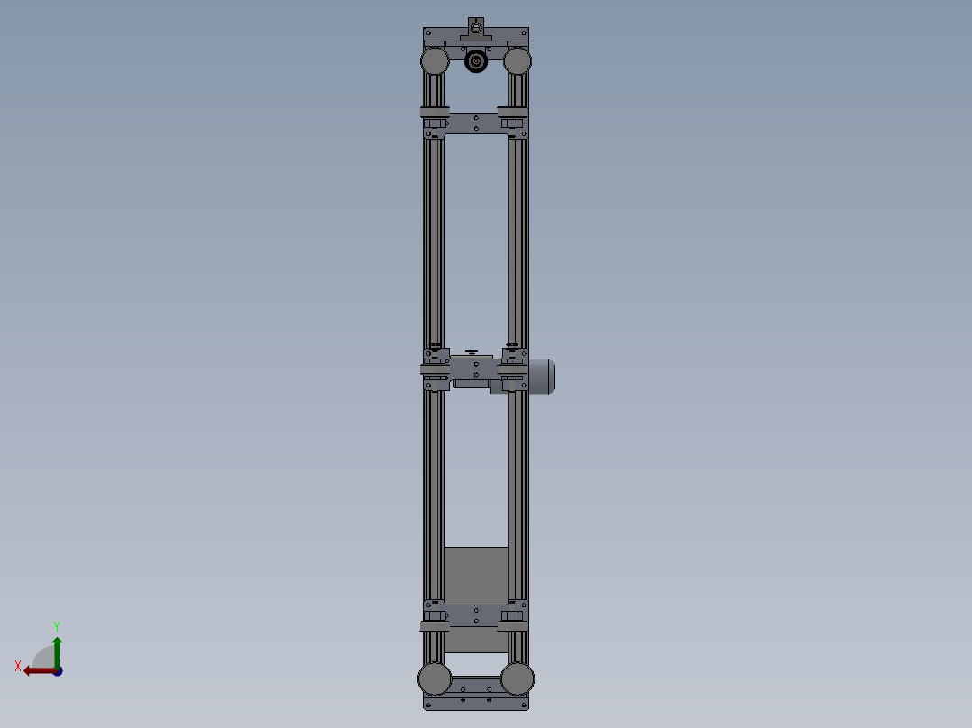 钢构复合板打胶机后视图