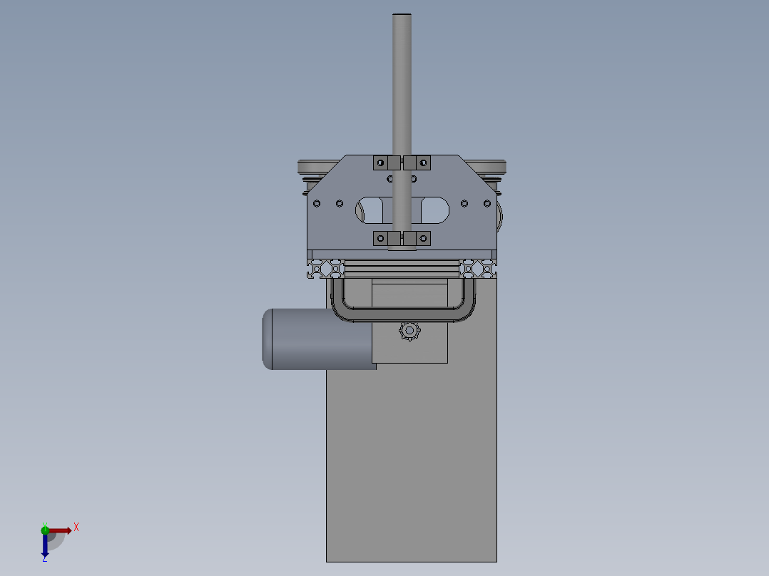 钢构复合板打胶机俯视图
