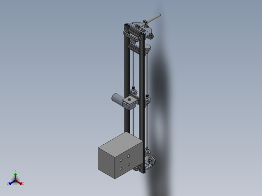 钢构复合板打胶机正等轴测缩略图