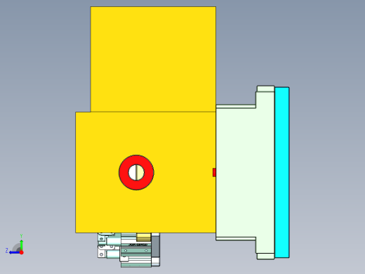 X1008-笔记本CNC工装夹具三维模型CNC2右视缩略图