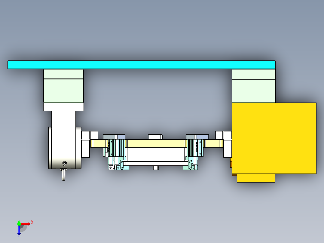 X1008-笔记本CNC工装夹具三维模型CNC2俯视图